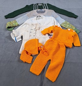 5 Children and Infant Sweaters and Set