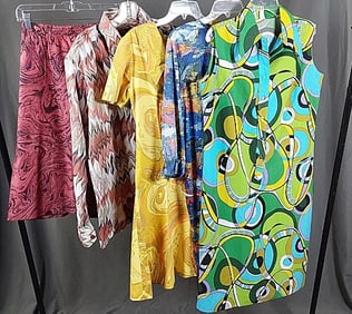 5 Vintage 1960-70s Psychedelic Garments
