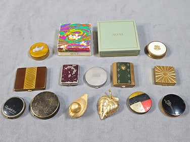 15 Vintage Compacts and Brooches