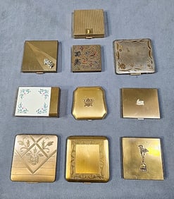 10 Vintage Compacts with Mirrors