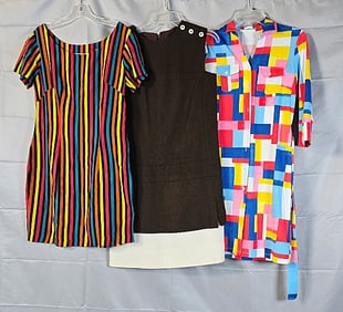3 Vintage Dresses - Wolf, McLaughlin, and Variazioni