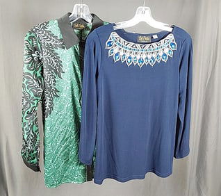 2 Vintage Bob Mackie Shirts and Jacket
