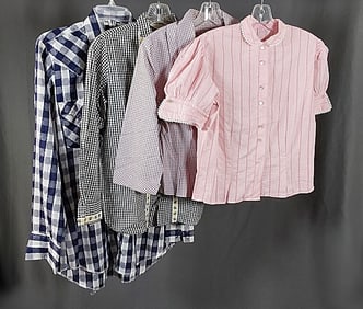 4 Vintage Tops - Plaids