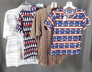 4 Vintage c1960 Nautical Shirts