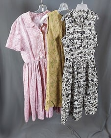 3 Vintage c1950 Dresses