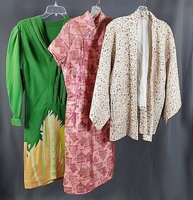3 Vintage c1960 Asian Inspired Clothing
