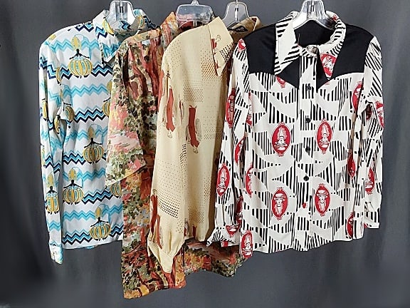 4 Vintage c1970 Conversational Shirts (1 of 15)