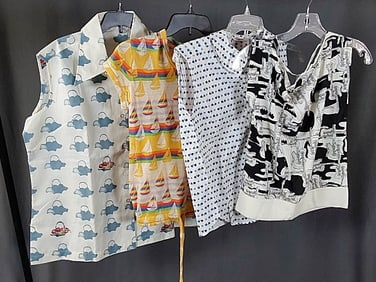4 Vintage c1960 Sleeveless Shirts