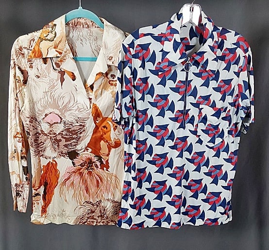 2 Vintage c1970 Mens Shirts (1 of 7)