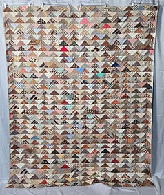 Antique c1870 Tents of Armageddon Quilt
