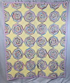 Vintage c1930 Spiderweb Quilt