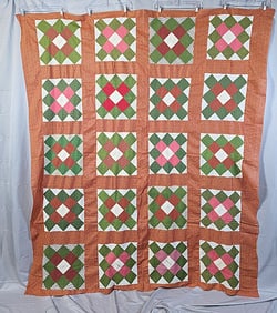 Antique 1873 Burlington NJ Signature Quilt Top