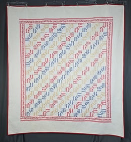 Vintage c1950 Bow Tie Quilt