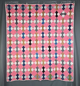 Antique c1890 Bow Tie Quilt