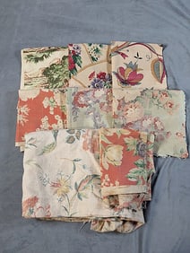 6 Vintage Linen Fabrics