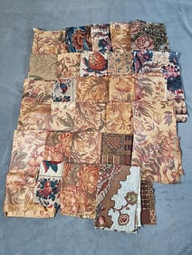Antique 19th Century Cotton Chintz Fabric