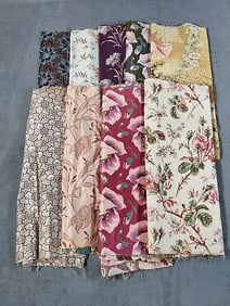 Antique Floral French Cotton Fabrics