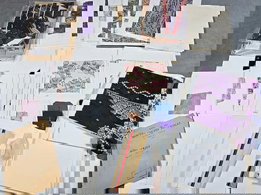 Over 800 Antique Silk Textile Swatches