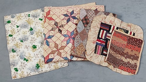 5 Antique Doll Quilts