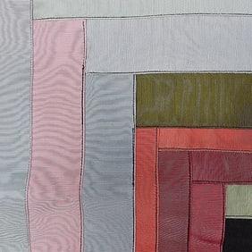 5 Antique Silk Quilt Blocks