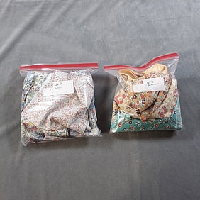 Vintage 1930s Fabric Scraps - Florals