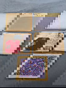 5 Swatch Books - 1812-1899 French and Oriental
