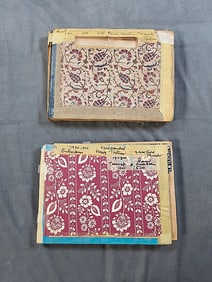 2 Swatch Books - 1888-1940 - Hand Painted and Silks