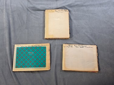3 Swatch Books - 1880-1900 - French Textiles