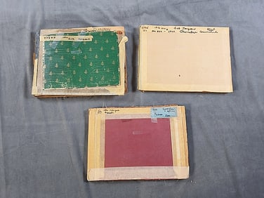 3 Swatch Books - 1812 and 1890 - Silk Jacquards