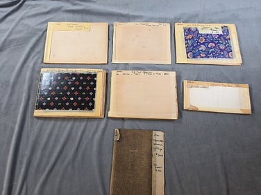 7 Swatch Books - 19th to 20th Century - Silk Jacquards