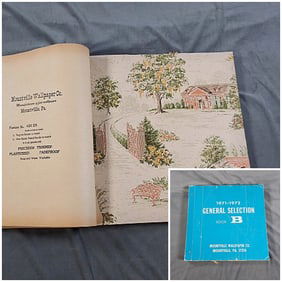 Vintage 1970s Wallpaper Sample Book - Mountville Wallpaper Co