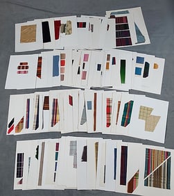 Over 200 Multi Patterned Fabric Swatches