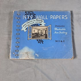 Vintage 1939 Wall Papers Book
