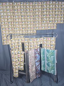 Vintage Barkcloth Cafe Curtains and more