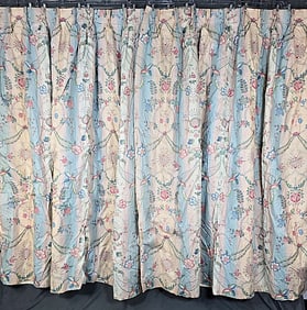 4 Cotton Curtains and Bedspread