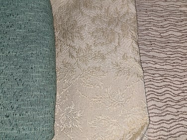 3 Vintage 1940s Upholstery Fabrics