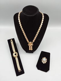 19th Century Gold Filled Book Chain and More