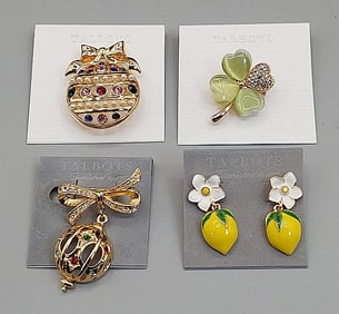 Carded Brooches and Earrings From Talbots