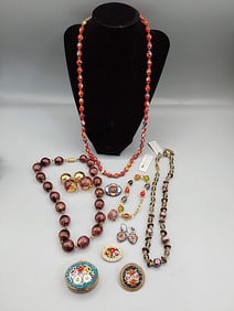 Group of Italian Glass Jewelry and More