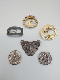 Group of Art Nouveau Buckles/Sash Pins
