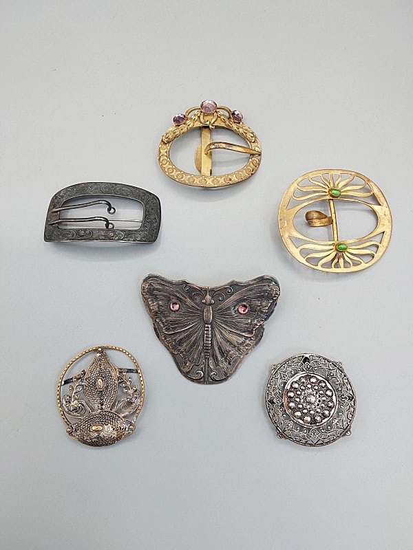 Group of Art Nouveau Buckles/Sash Pins (1 of 15)