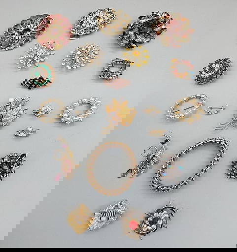 Ripley Auctions 1940s Costume Jewelry Vintage Jewelry, Rhinestone