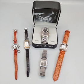 5 Quartz Watches-Kenneth Cole,Brighton, Via Spiga