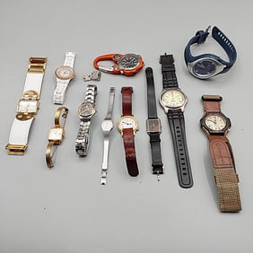 11 Vintage and Fashion Wrist Watches