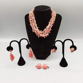 Group of Vintage Coral Jewelry