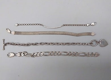 8 Sterling Silver Bracelets
