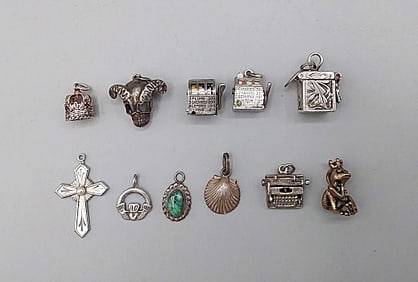 11 Sterling Silver Charms