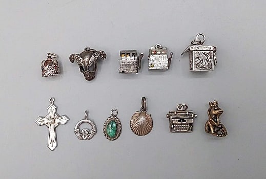 11 Sterling Silver Charms (1 of 4)