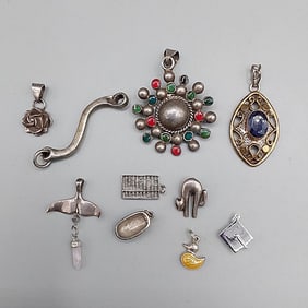 10 Sterling Silver Pendant or Charms