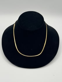14K Herringbone Necklace